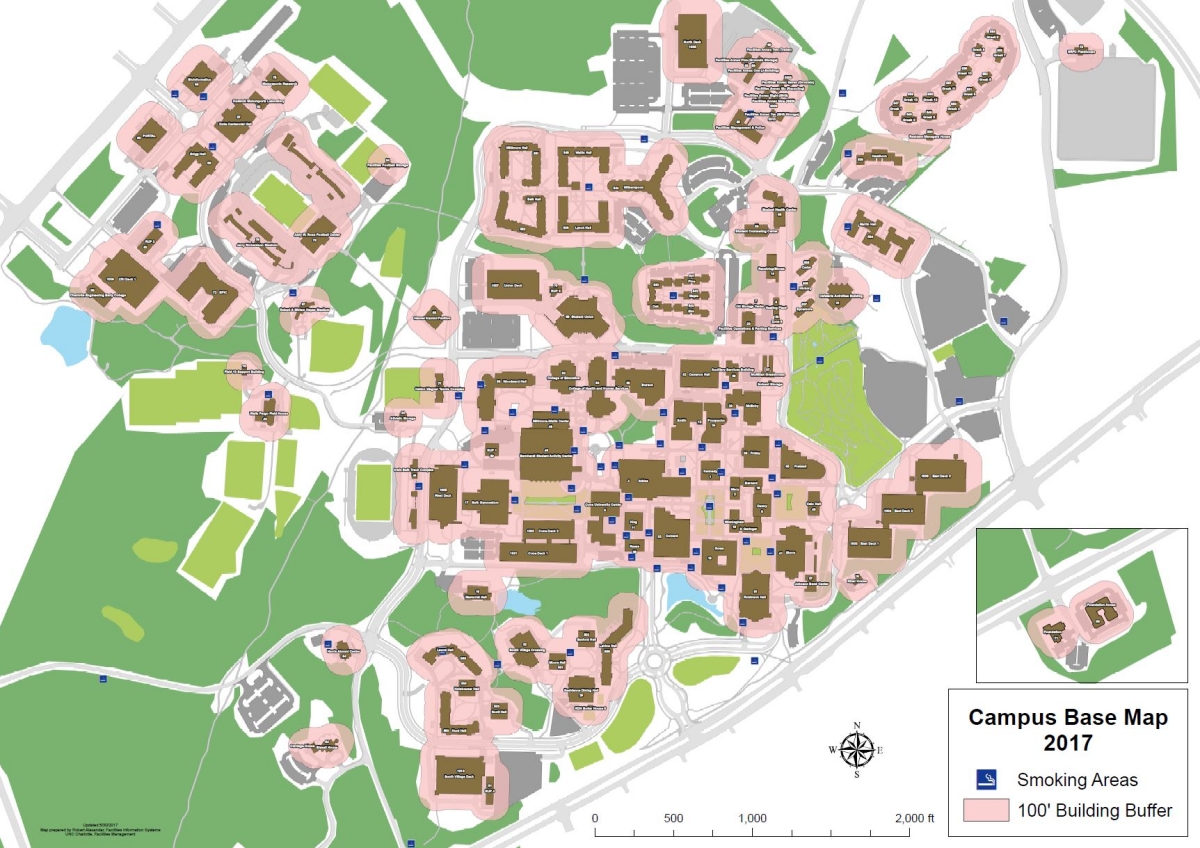 Printable Campus Maps | Facilities Management | UNC Charlotte